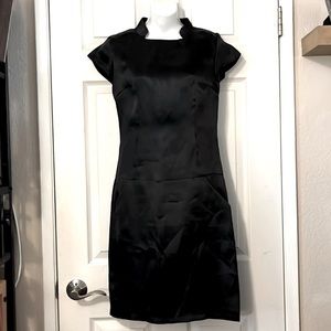 Wayne Black Silk Cap Sleeve Dress Sz 4